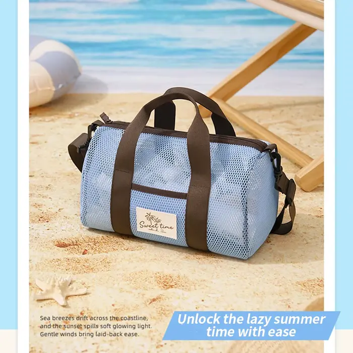 Sac de plage en maille respirante