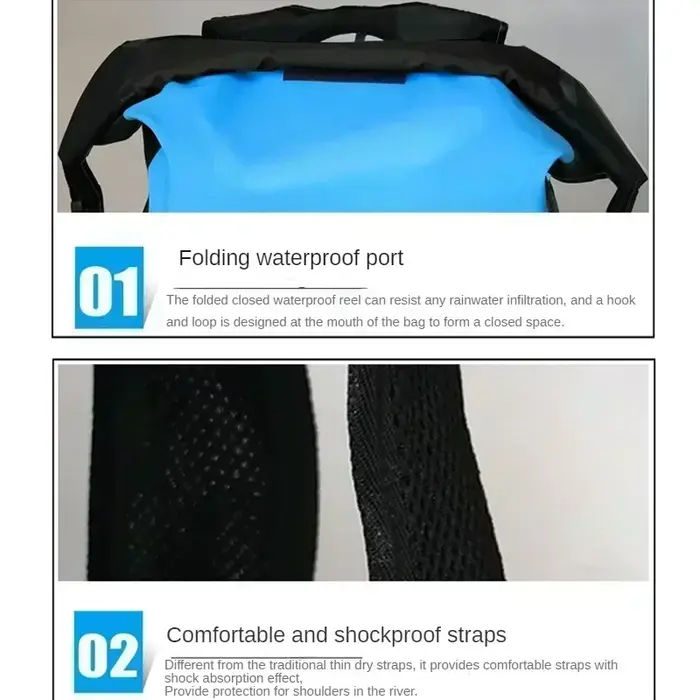 25L sac sec étanche natation sac à dos sac à dos eau flottant sac Sport canoë kayak Rafting canotage rivière Trekking