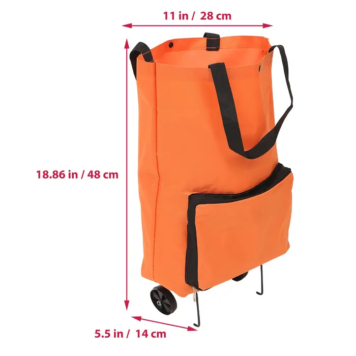 Sac de chariot pliable Extra Large avec roulettes