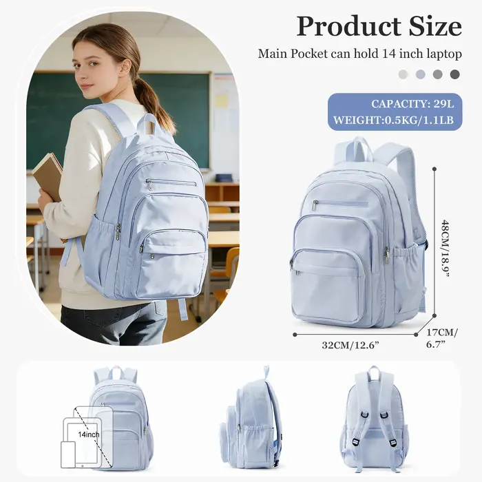 Sac à dos scolaire pour adolescentes et adolescents