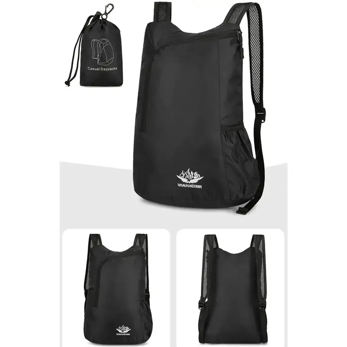Sac à dos pliable ultraléger et imperméable - Sac de voyage portable de grande capacité