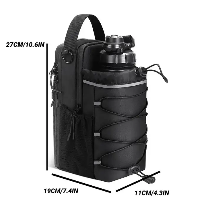Sac de sport magnétique pour hommes et femmes – Porte-bouteille avec fixation | Porte-eau, pochette, organiseur d'accessoires à porter en bandoulière