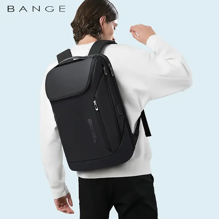 BANGE Anti-vol étanche sac à dos pour ordinateur portable 17 sac d'ordinateur voyage affaires randon