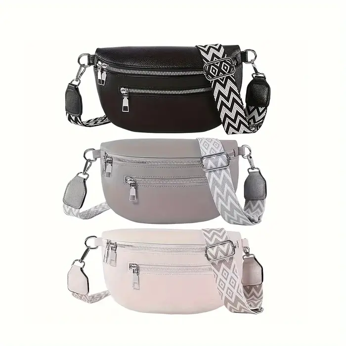 Sac banane en cuir souple pour femmes