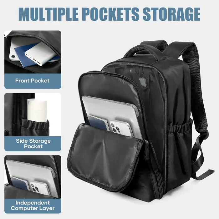 Sac à dos de voyage Ryanair 40x30x20, sac à dos à compression sous vide avec pompe à vide, sac de ca