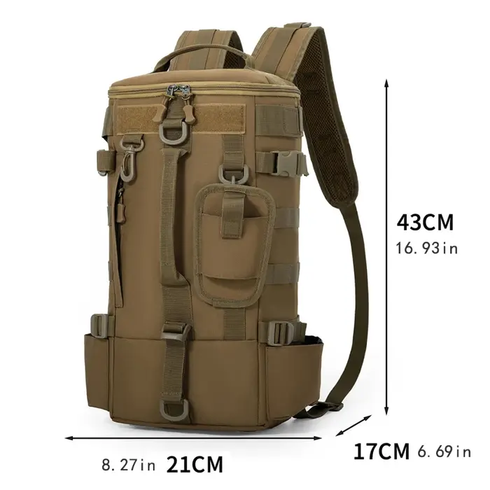 Grand sac à dos de pêche 42L avec siège sur poteau | bandoulière rembourrée | camping
