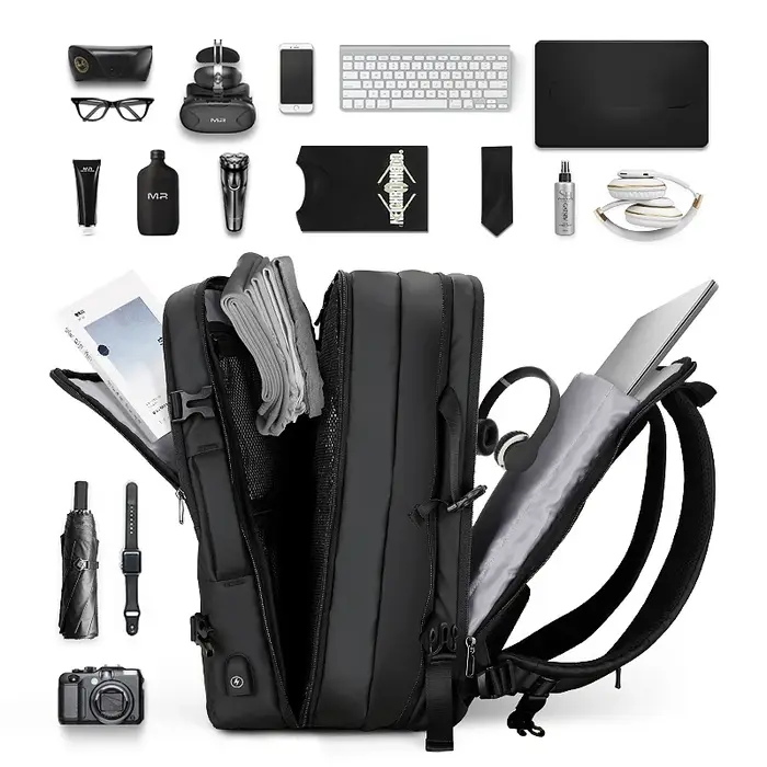 Mark Ryden-Sac à dos pour ordinateur portable 17 pouces pour homme, chargeur USB, multicouche, sac d