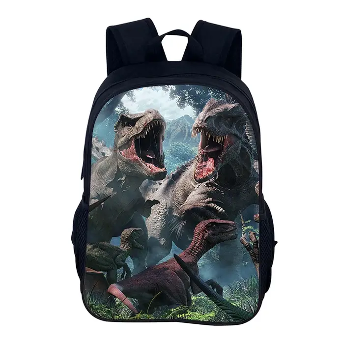 Film j-jurassic World sac à dos sacs d'école garçons et filles sac à dos dinosaure sac à dos à fermeture éclair