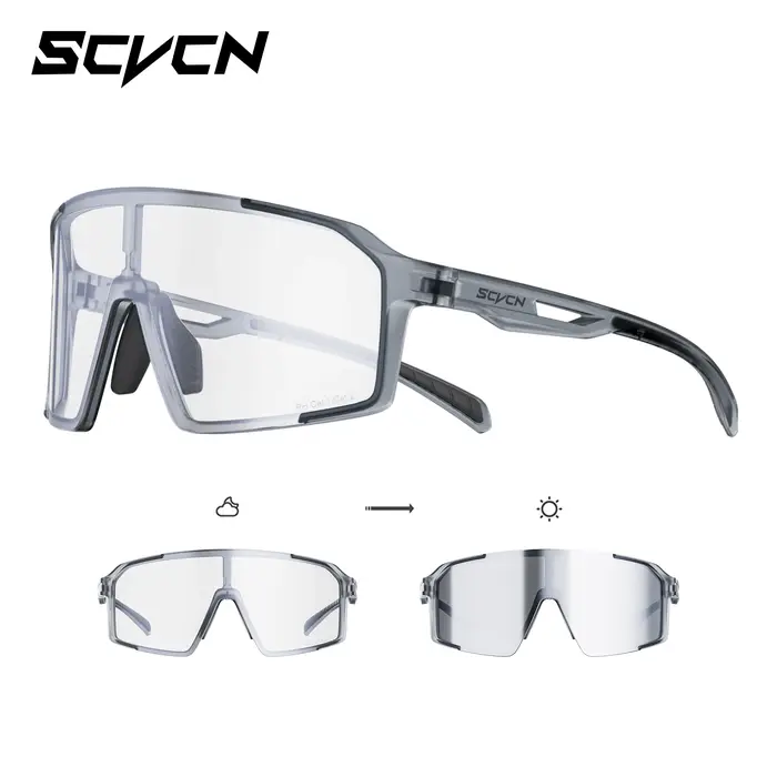 Lunettes de soleil sport photochromiques SCVCN, idéales pour la randonnée, le cyclisme, la course à