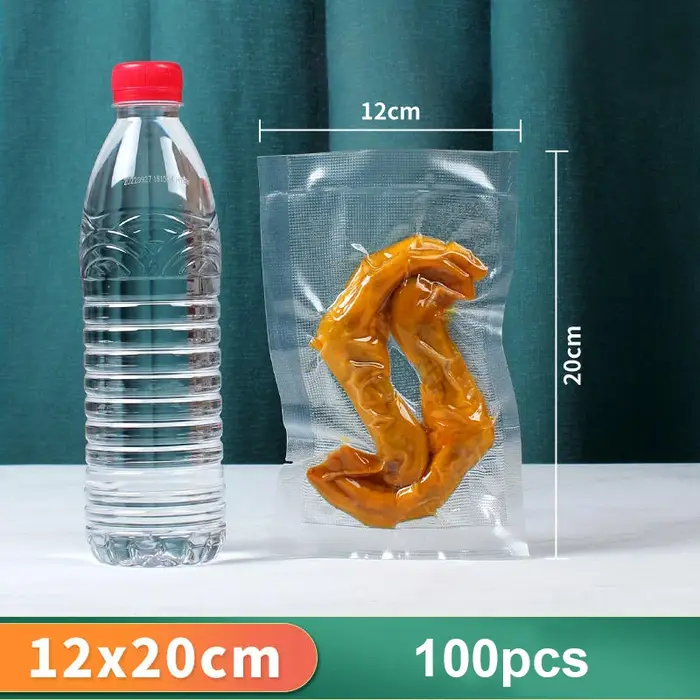 Sacs d'emballage sous vide alimentaire 100 pièces sacs de rangement de cuisine sac sous vide sans BP