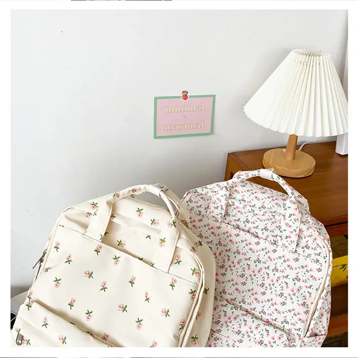 Sac à dos floral personnalisé pour filles douces