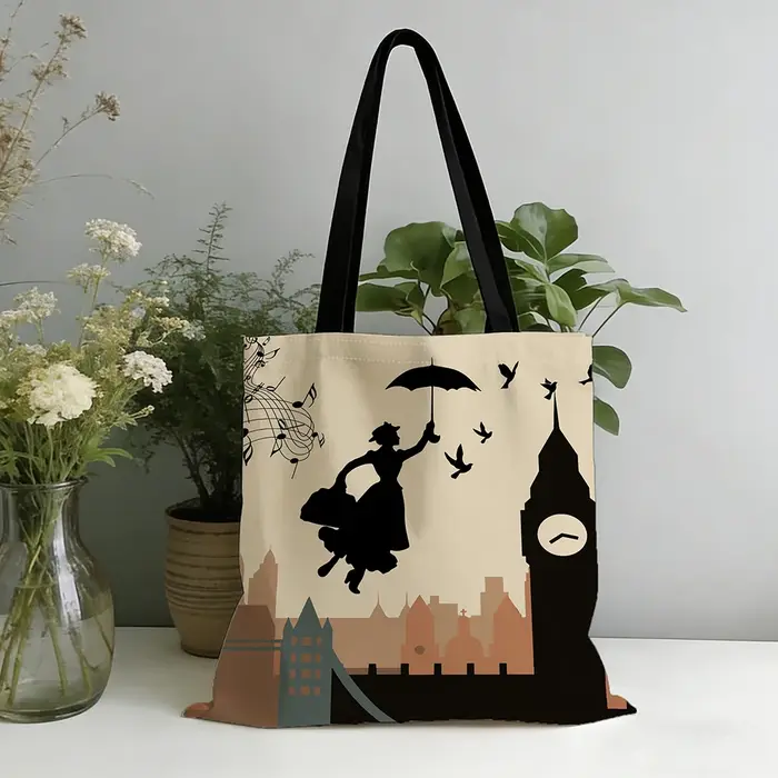1pc Sac fourre-tout inspiré de la silhouette de Londres