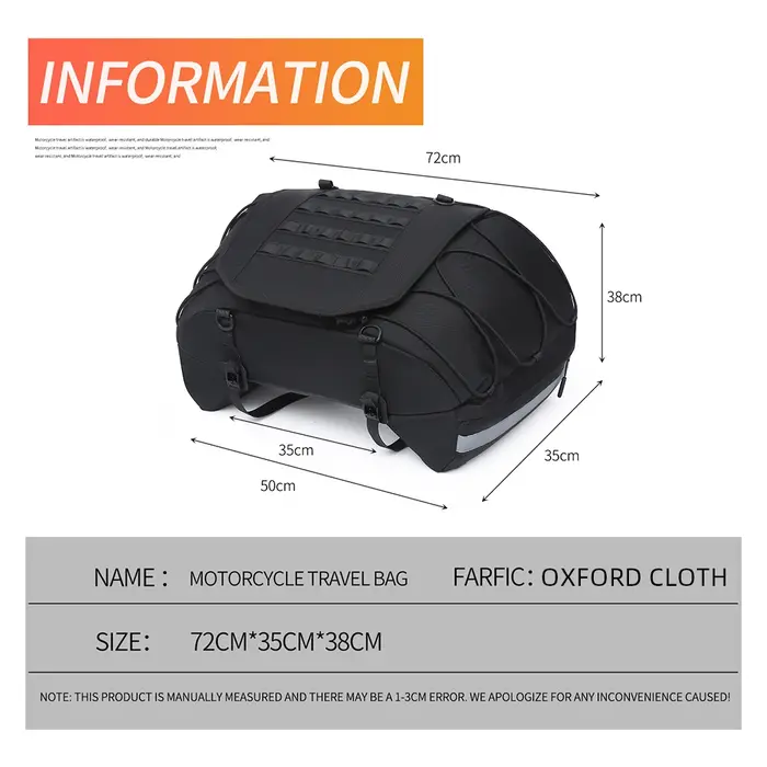 Sac de Selle Universel pour Moto