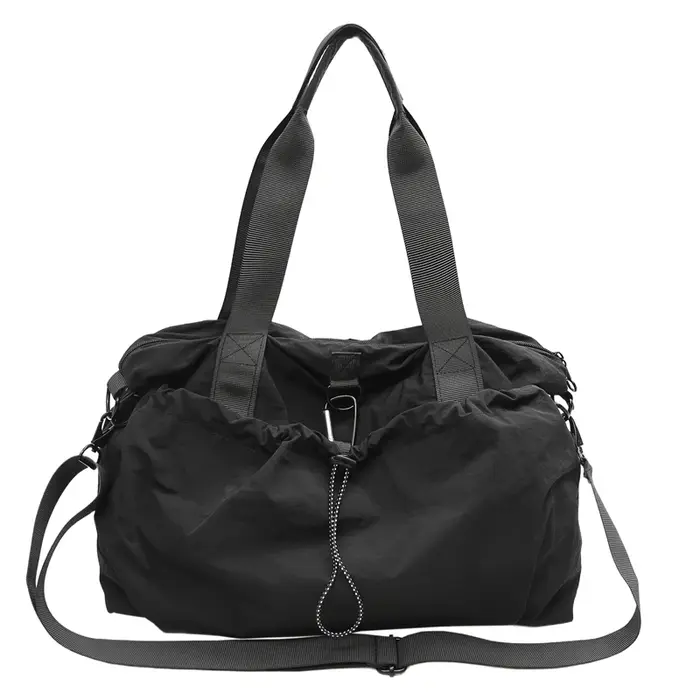 Sac fourre-tout à cordon de serrage de grande capacité pour hommes et femmes, sac à main à bandouliè