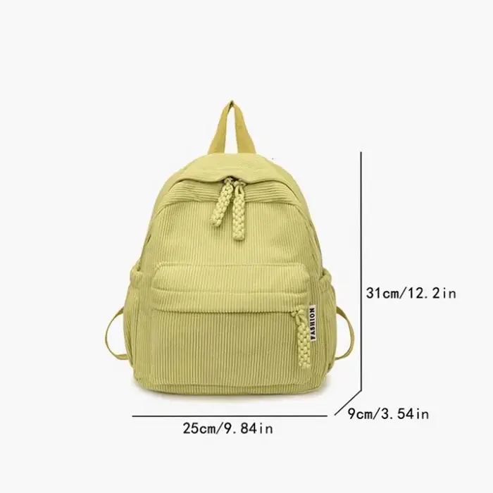Sac à dos Simple de couleur unie pour femmes