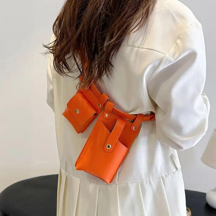 Femmes marque Fanny Pack mode cuir ceinture sac rein haute capacité taille sacs étanche multi-poches
