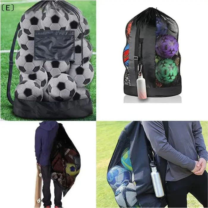 〔E〕Sac de sport en filet extra large pour ballons de football