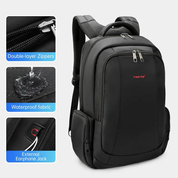 Tigernu sacs à dos de voyage sac à dos sous vide 14 15.6 17.3 pouces sac à dos pour ordinateur portable pour sac à dos