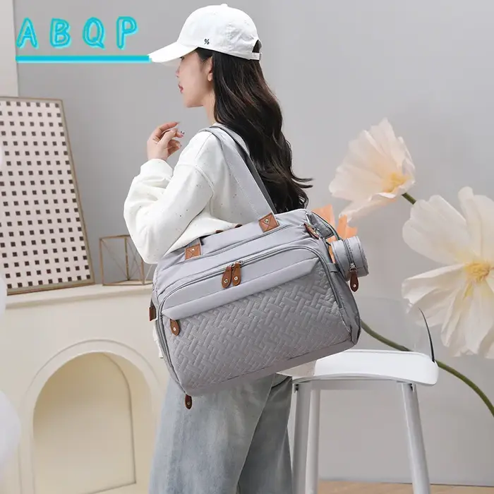 Sac à dos à langer tendance, sac à dos à langer multifonctionnel pour bébé, sac de rangement grande capacité pour les essentiels de bébé