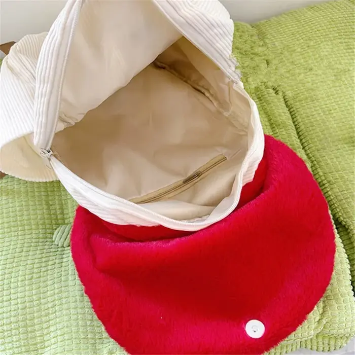 Sac à dos champignon en peluche Kawaii pour femmes