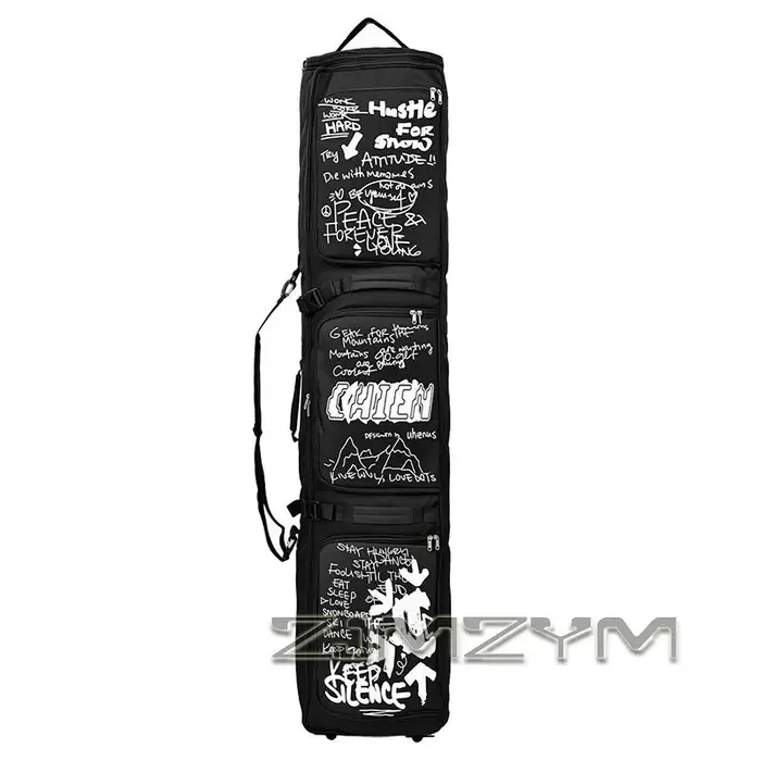 Sac de transport pour skis et snowboards, grande capacité, réglable, avec séparation sec-humide, imp