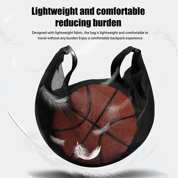 Sac de transport individuel pour ballon avec poche zippée