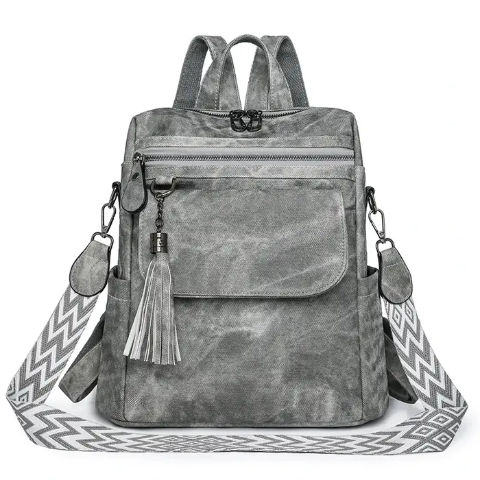 Sacs à dos en cuir solide pour femmes