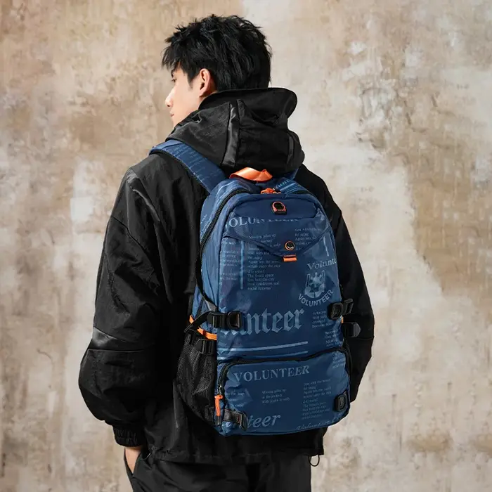 VOLUNTEER voyage sacs à dos hommes mode randonnée sport étanche collège sac à dos homme banlieue léger Oxford sac 1518-03A