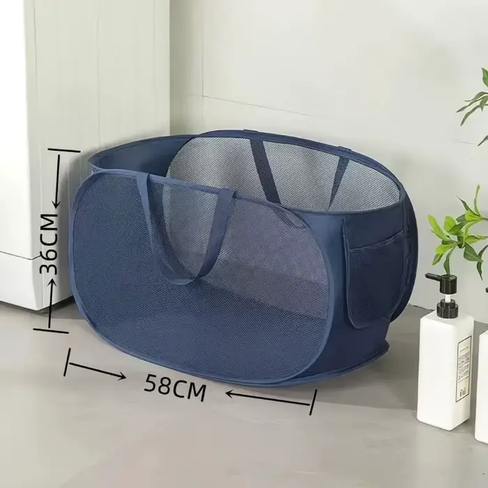 Sac à linge pliable, 1 pièce, panier à linge sale en maille Extra Large avec poignées pour chambre à