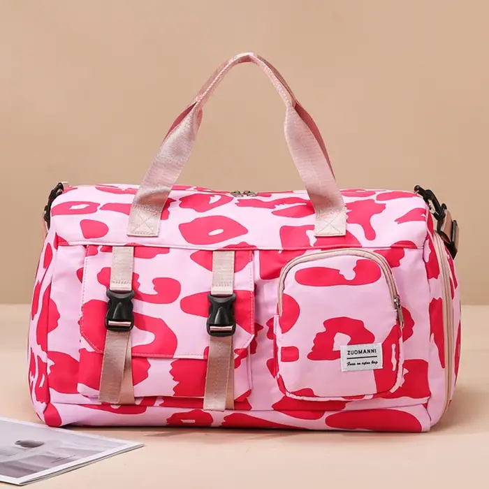 Sac de sport tendance à imprimé léopard
