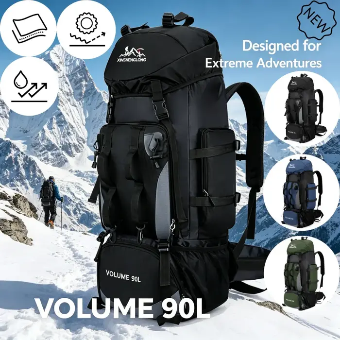 Sac à dos de randonnée 90L pour hommes et femmes