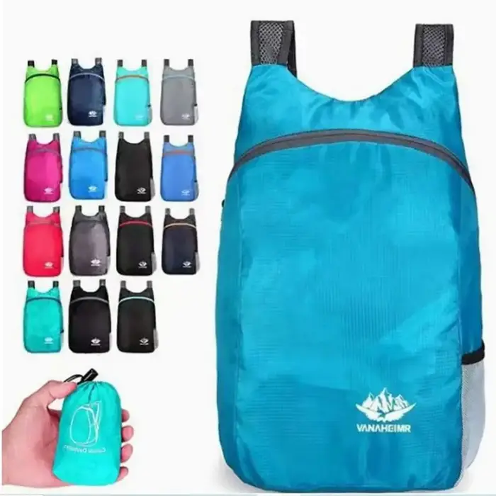 Sac à dos pliable ultra-léger et imperméable pour l'extérieur, sac à dos léger et pliable pour les voyages, sac à dos de jour pour hommes et femmes