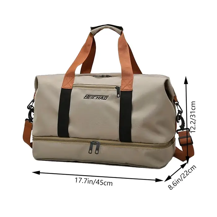 Le sac à dos de couleur neutre est spécialement conçu pour les hommes et les femmes et convient comme sac de voyage pour les déplacements et l'hébergement.