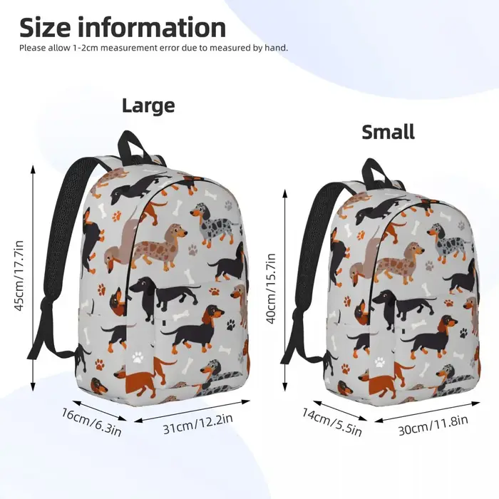 Sac à dos teckel pour garçons et filles