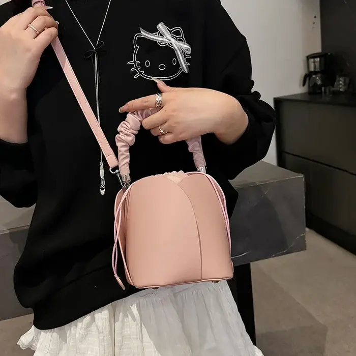 Sac à main noir en cuir Pu pour femmes