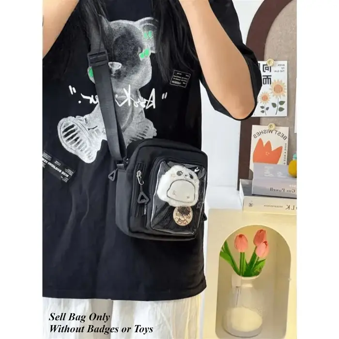 Mini Itabag femmes coréennes décontracté sacs à bandoulière poche transparente petit sac