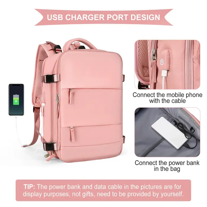 Sac à dos de voyage pour femmes, sac à dos de cabine Wizzair 40x30x20 avion, sac décontracté étanche