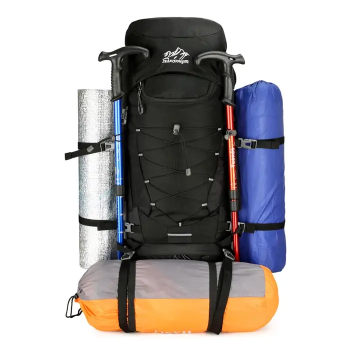 Sac à dos d'alpinisme en plein air avec housse de pluie voyage Camping randonnée Trekking escalade sac à dos chaussures sac à dos d'hydratation de poche