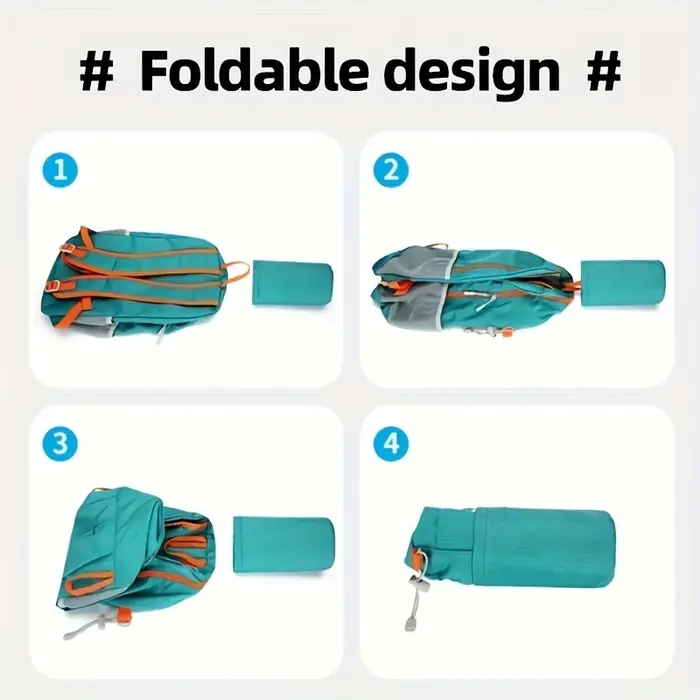 Sac à dos pliable Portable pour femmes et hommes