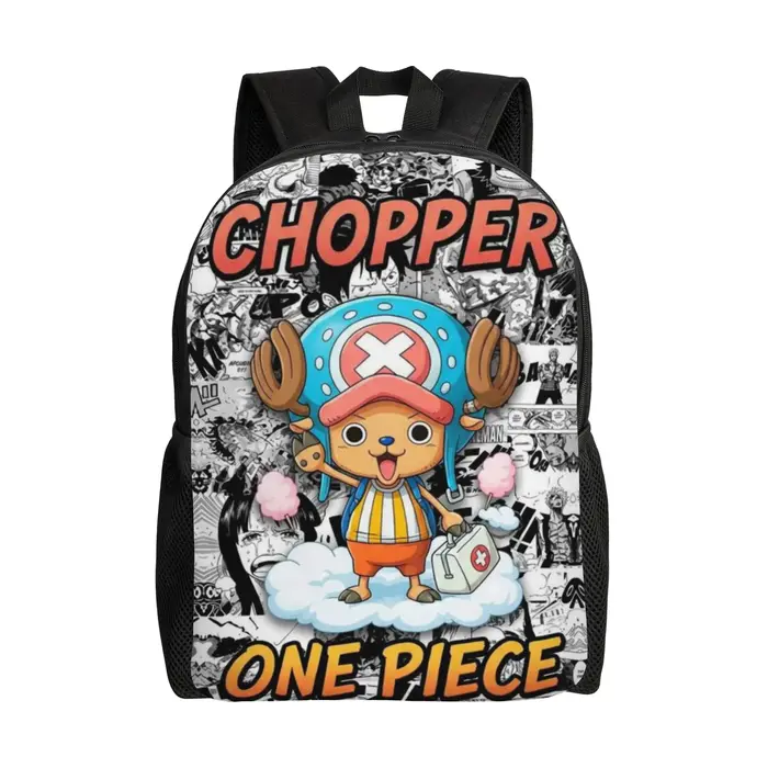 Sac à dos scolaire Kawaii Tony Tony Chopper (10) One Piece pour adolescents, saison de rentrée scola