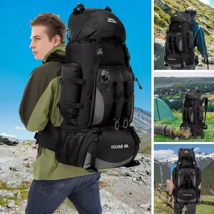 Sac à dos de randonnée imperméable 90L