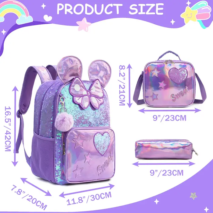 Sac à dos pour filles 16 pouces