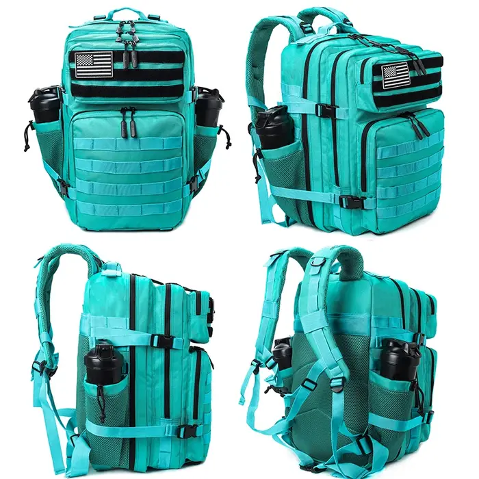LHI 45L sac à dos de randonnée en plein air Camping imperméable Trekking alpinisme Bug Out sac sac à dos tactique avec porte-bouteille