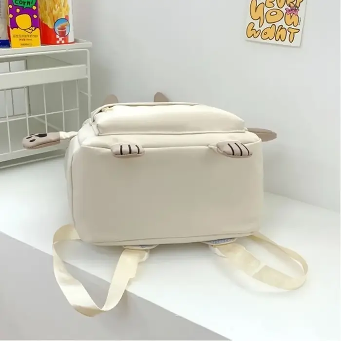 Sac à dos au design de chat mignon, imperméable, grande capacité, sacs d'école, sac à bandoulière Lolita