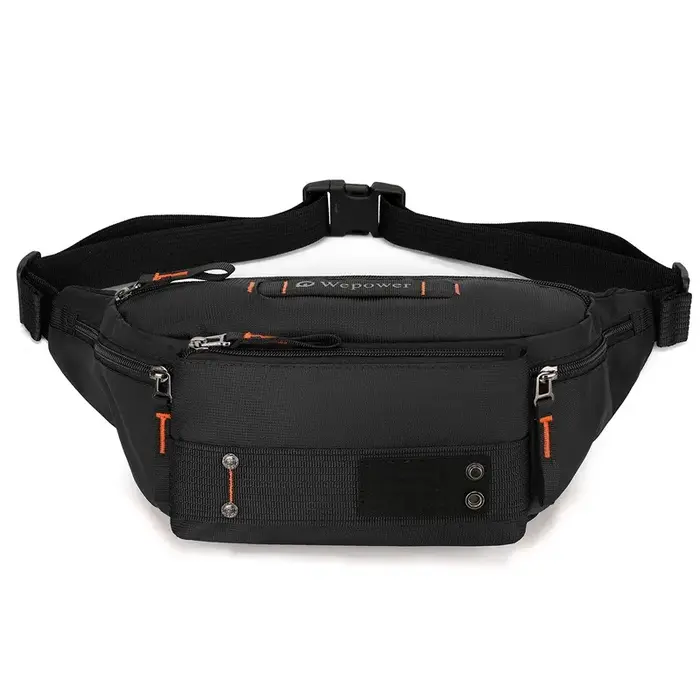 Sac banane bandoulière pour homme en nylon, pour les trajets quotidiens, les sports de plein air, le