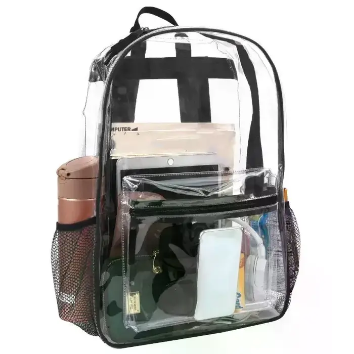 Sacs à dos transparents imperméables en PVC