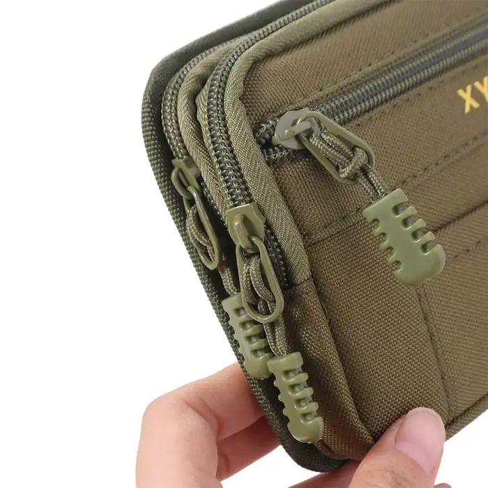 Sac banane homme multi-compartiments avec fermeture éclair