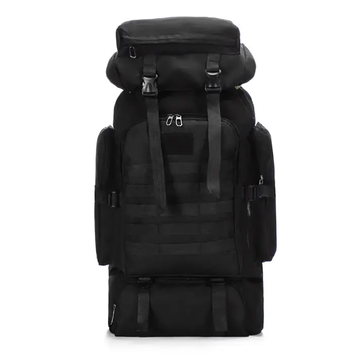 Sac à dos tactique camouflage imperméable de grande capacité 80L, résistant à l'usure, multi-poches,