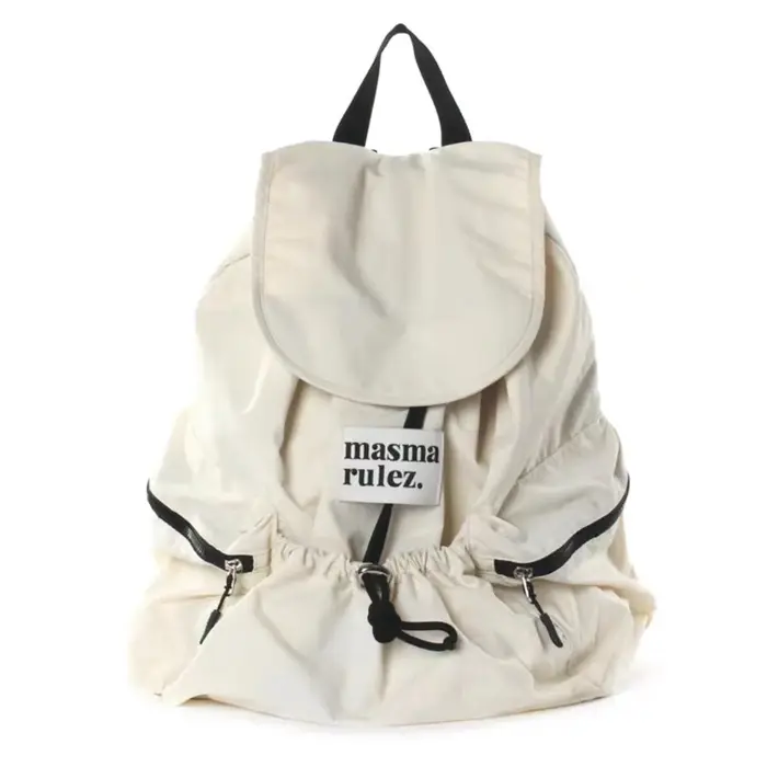 Sac à dos coréen à cordon de serrage avec plusieurs poches