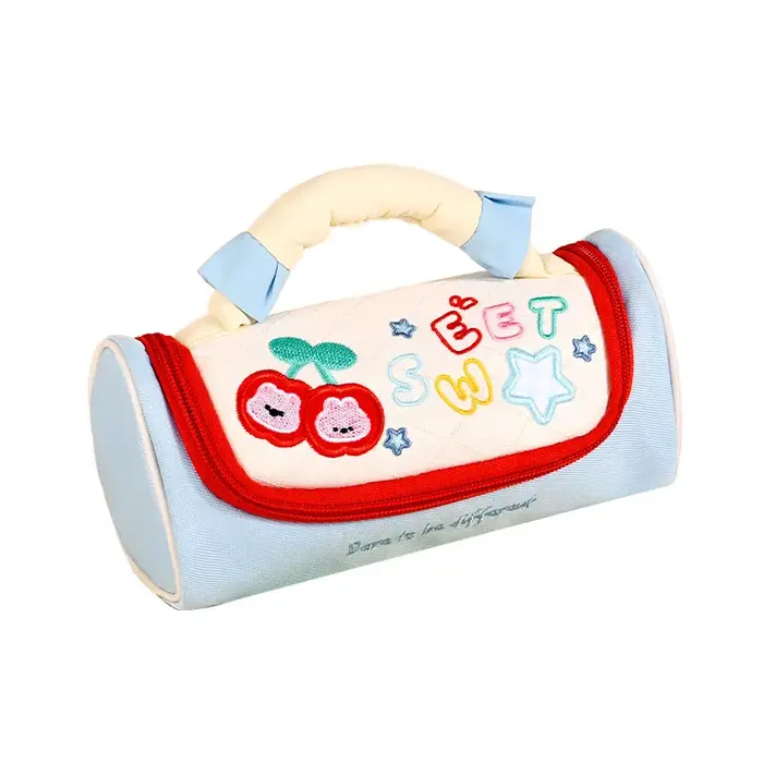 Trousse à crayons en polyester avec poignée, pochette pour règle scolaire, organiseur de cosmétiques, boîte cadeau inspirée d'Instagram, porte-stylos, étui à crayons
